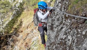 Der untere Teil der Ferrata.