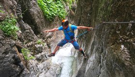 Ganz nahe am Wasser - Röbischlucht Klettersteig