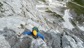 Nebel Partie - Alpspitze Nordwand - 2. Seillänge