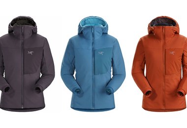 Einige der Farben des Proton LT Hoody (Damen Modell)