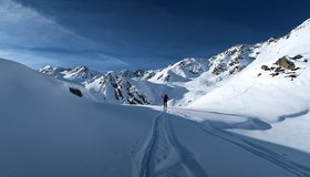 Am Ende der Steilstufe auf dem Weg zum Rastkogel.