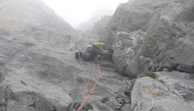 Die Verschneidung in der 5. Seillänge