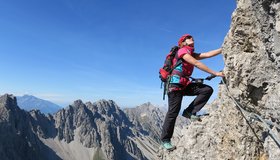 Die erste Stufe am Westgratturm (Variante)