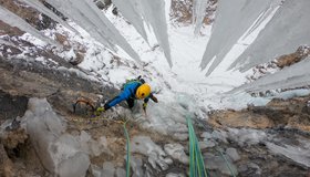 Teufelsgeige Langental Eisklettern