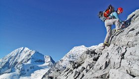 Die Aussicht auf die benachbarte Königsspitze ist wirklich toll.