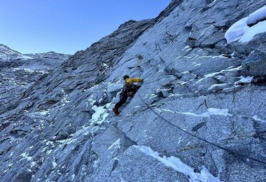 Klettern Schiefer Riss- Sagwandspitze - Schiefer Riss; Fotos: Gietl/Sieberer