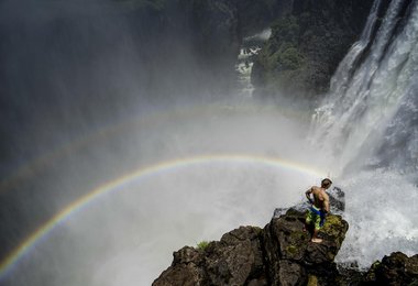Highline an den Victoria Falls (c) Jacques Marais