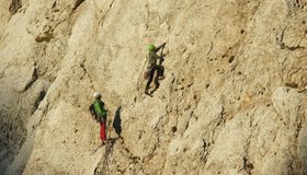 In der Route Nosebohrer - Koschutnikturm 