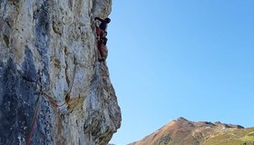 Fast wie in der Zinne Nordwand - Via Lizinne