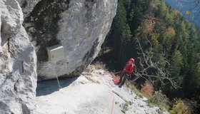 Blick zurück auf den Standplatz