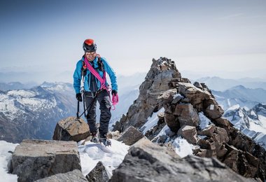 Auf dem Grat der Dufourspitze