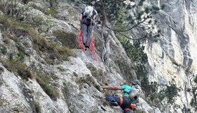 Am Ende der 3. Seillänge
