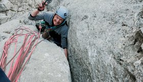 Offwidth zum Stand der 3ten Seillänge