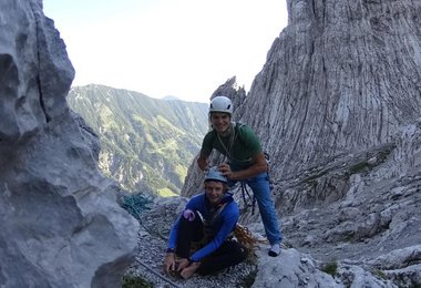 Fabi und Marinus am Einstieg der Odyssee (c) Fabi Hagenauer 