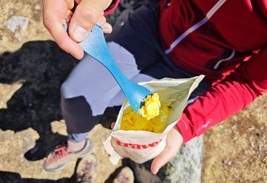 Die Curry-Gerichte von Travellunch waren unsere Favoriten