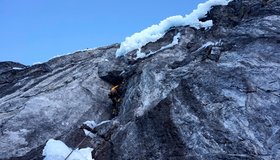 Die Mixed Länge im Pleishornwasserfall