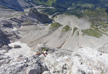 Am Steinerweg in der Dachstein Südwand.