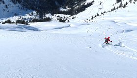 Abfahrt zur Koathüttenalm (Rund um den Galtenberg).