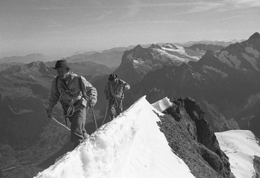 Retro-Look in der Eiger Nordwand