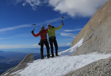 Die Salewa Athleten Simon Gietl und Gerry Fiegl