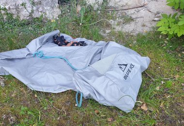 Der Seilsack am Fels
