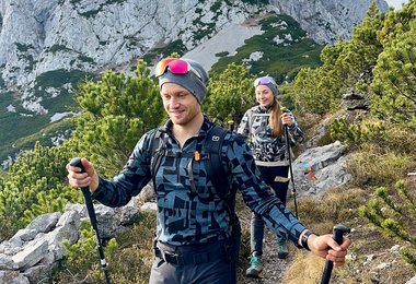 Zwiebel - Baselayer mit geöffnetem Zip zur besseren Wärmeabgabe (ODLO Natural Merino Warm Base Layer Half Zip)