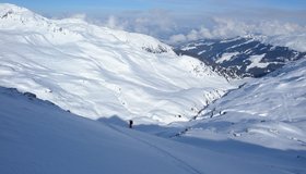 Blick zurück in Richtung Bamberger Hütte.