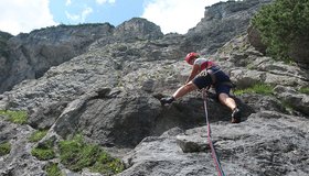 Einstieg in die Route Herz über Kopf