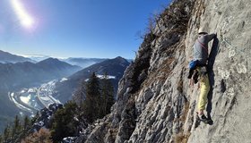 Start in die tolle 7. Seillänge