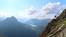 Toller Blick in Richtung Ballunspitze - Gorfenspitze Klettersteig.