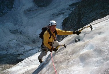 In der Vertainspitpze Nordewand (im August)