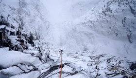 Tiefblick aus 4. Seillänge