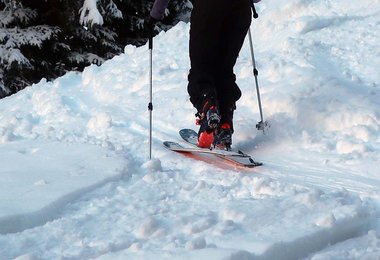Angenehm beim Gehen - der Dynafit Blacklight Skiitourenschuh