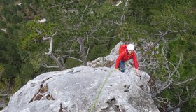 Auf dem schönen Pfeiler (3. Seillänge)