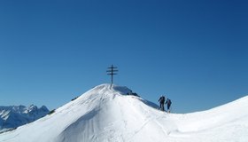 Kurz vor dem Gipfel des Wetterkreuzes.