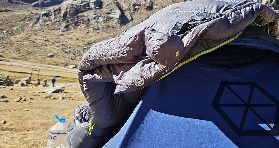 Der Exped Terra -18 Schlafsack - ein sehr gut gemachter, leichter und warmer Schlafsack