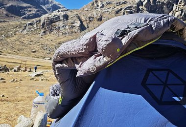 Der Exped Terra -18 Schlafsack - ein sehr gut gemachter, leichter und warmer Schlafsack