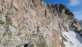 Anstieg zur Cima Argenterra Sud