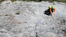 Waschrumpel Rote Wand 1. Seillänge