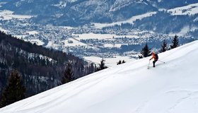 Immer wieder tolle Tiefblicke in das Inntal.