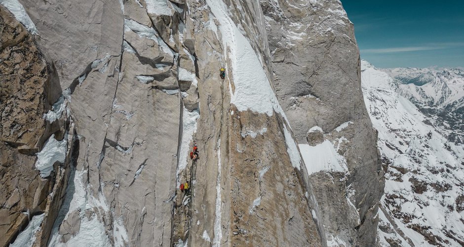 Auf dem Weg vom C2 zum Biwak (c) Daniel Hug