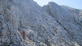 Blick in die flache Nordwand